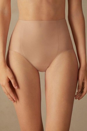 Intimissimi Raw-Cut Microfiber Briefs Nohavičky Damske Béžové | SK GL2441