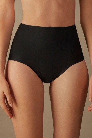 Intimissimi Raw-Cut Microfiber Briefs Nohavičky Damske Čierne | SK FM2442