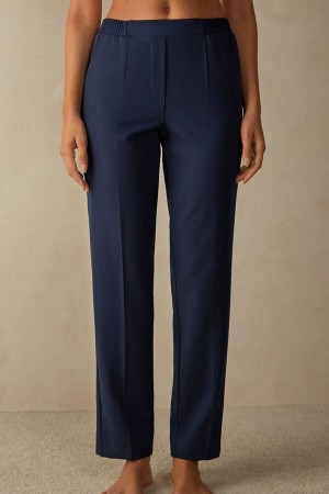 Intimissimi Rovno Cut with Pockets Nohavice Damske Modre | SK WY1793