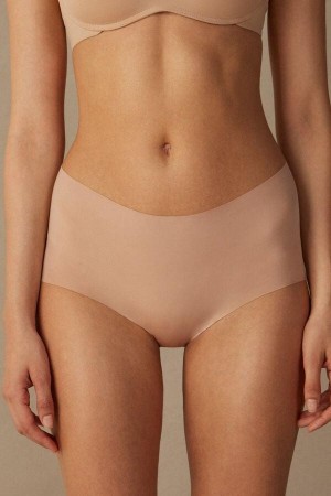 Intimissimi Seamless Microfiber Hipster Nohavičky Damske Béžové | SK LH2333