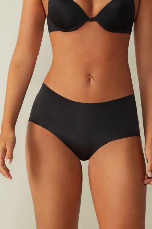 Intimissimi Seamless Microfiber Hipster Nohavičky Damske Čierne | SK KI2334