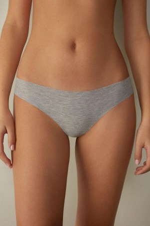 Intimissimi Seamless Supima® Bavlnene Brazilian Nohavičky Damske Svetlo Siva | SK VD2563
