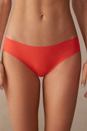 Intimissimi Seamless Supima® Bavlnene Nohavičky Damske Tmavo Červené | SK IS2370