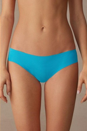 Intimissimi Seamless Supima® Bavlnene Nohavičky Damske Tyrkysové | SK QZ2377