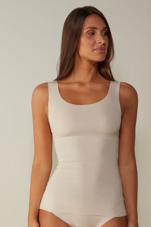 Intimissimi Seamless Supima® Bavlnene Tielko Damske Ruzove | SK CE1683