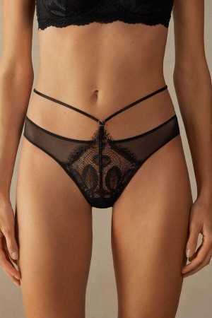 Intimissimi Sensual Unbounded Nohavičky Damske Čierne | SK AP2393