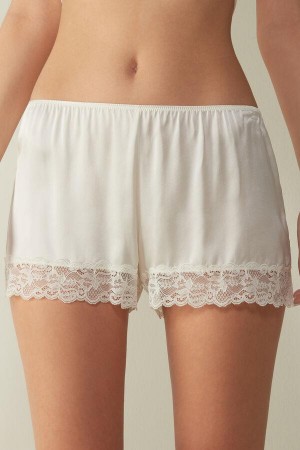 Intimissimi Silk Shorts Pyžamá Damske Biele | SK RW2003