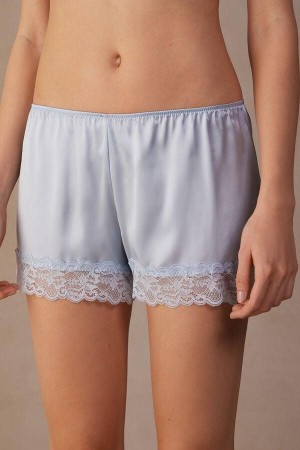 Intimissimi Silk Shorts Pyžamá Damske Modre | SK WY1975