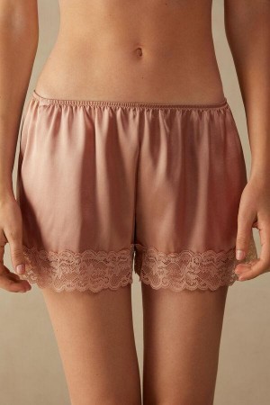 Intimissimi Silk Shorts Pyžamá Damske Ruzove | SK BC1997