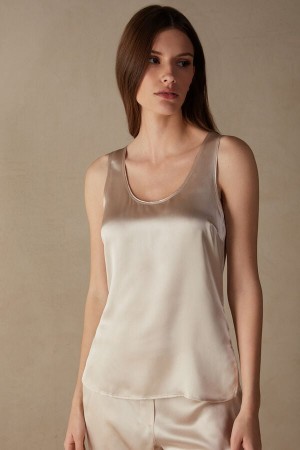 Intimissimi Silk and Modal Tielko Damske Ruzove | SK RW1717