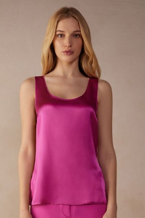 Intimissimi Silk and Modal Tielko Damske Ruzove | SK XF1760