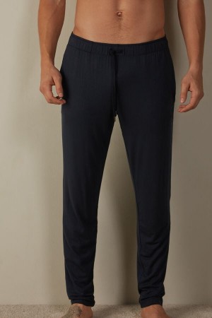 Intimissimi Silk and Modal Trousers Pyžamá Panske Modre | SK VD2873