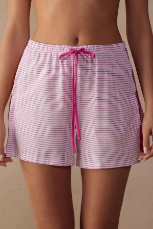 Intimissimi Strawberry Milkshake Shorts in Supima® Bavlnene Pyžamá Damske Ruzove | SK LH1966