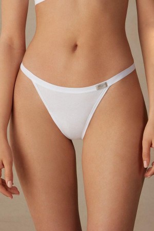 Intimissimi String Tanga in Bavlnene Nohavičky Damske Biele | SK VD2282