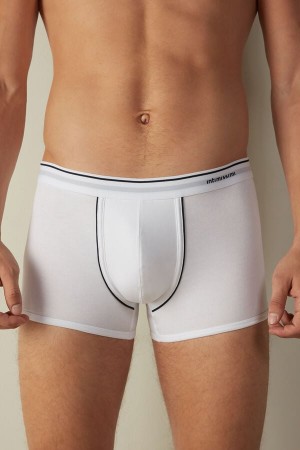 Intimissimi Supima® Bavlnene Boxer Panske Biele Modre | SK OR2577