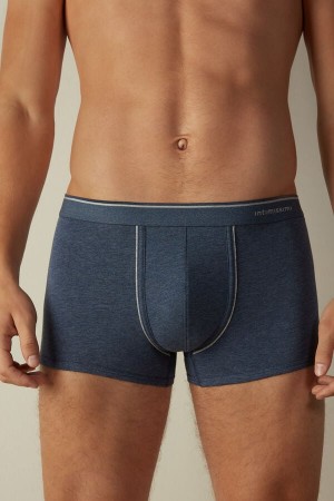 Intimissimi Supima® Bavlnene Boxer Panske Modre Svetlo Siva | SK UT2579