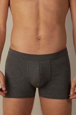 Intimissimi Supima® Bavlnene Loose Fit Boxer Panske Tmavo Siva | SK LH2619