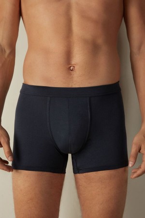 Intimissimi Supima® Bavlnene Loose Fit Boxer Panske Modre | SK YU2633