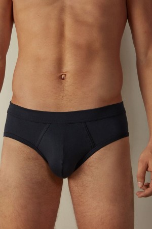 Intimissimi Supima® Bavlnene Slipy Panske Modre | SK AP2672