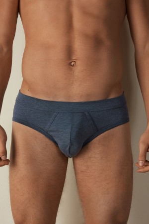 Intimissimi Supima® Bavlnene Slipy Panske Modre | SK OR2674