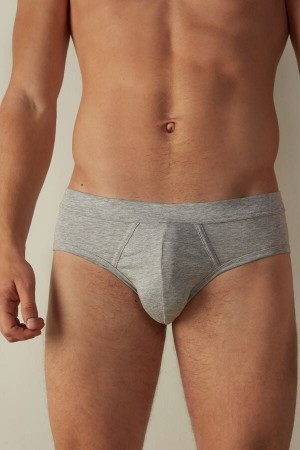 Intimissimi Supima® Bavlnene Slipy Panske Svetlo Siva | SK RW2679