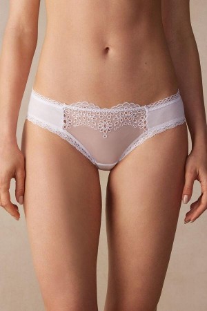 Intimissimi Timeless Simplicity Bavlnene Nohavičky Damske Biele | SK TV2347