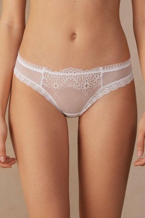 Intimissimi Timeless Simplicity Brazilian Nohavičky Damske Biele | SK MA2456