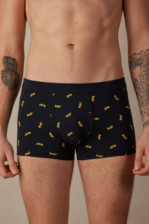 Intimissimi Trumpet Stretch Supima® Bavlnene Boxer Panske Modre | SK QZ2638