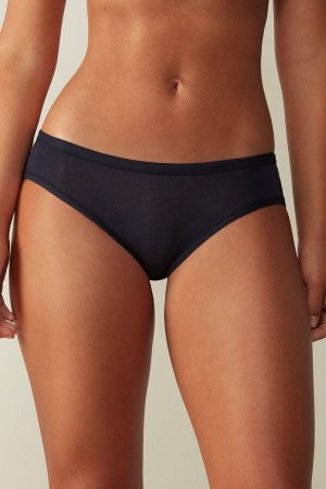 Intimissimi Ultralight Supima® Bavlnene Briefs Nohavičky Damske Modre | SK XF2435