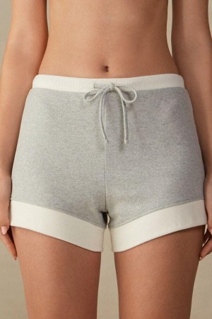 Intimissimi Warm Cuddles Shorts Pyžamá Damske Siva Biele | SK OR1982