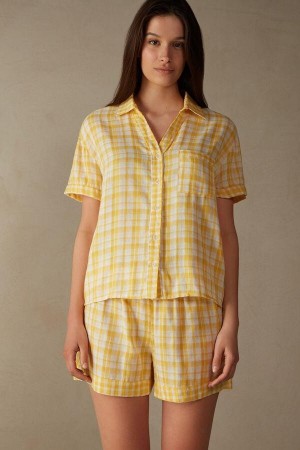 Intimissimi Yellow Submarine Kratke Sleeve Top Pyžamá Damske Žlté | SK SO2115