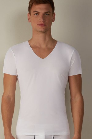 Intimissimi seamless Micromesh Tricko Panske Biele | SK FM3024